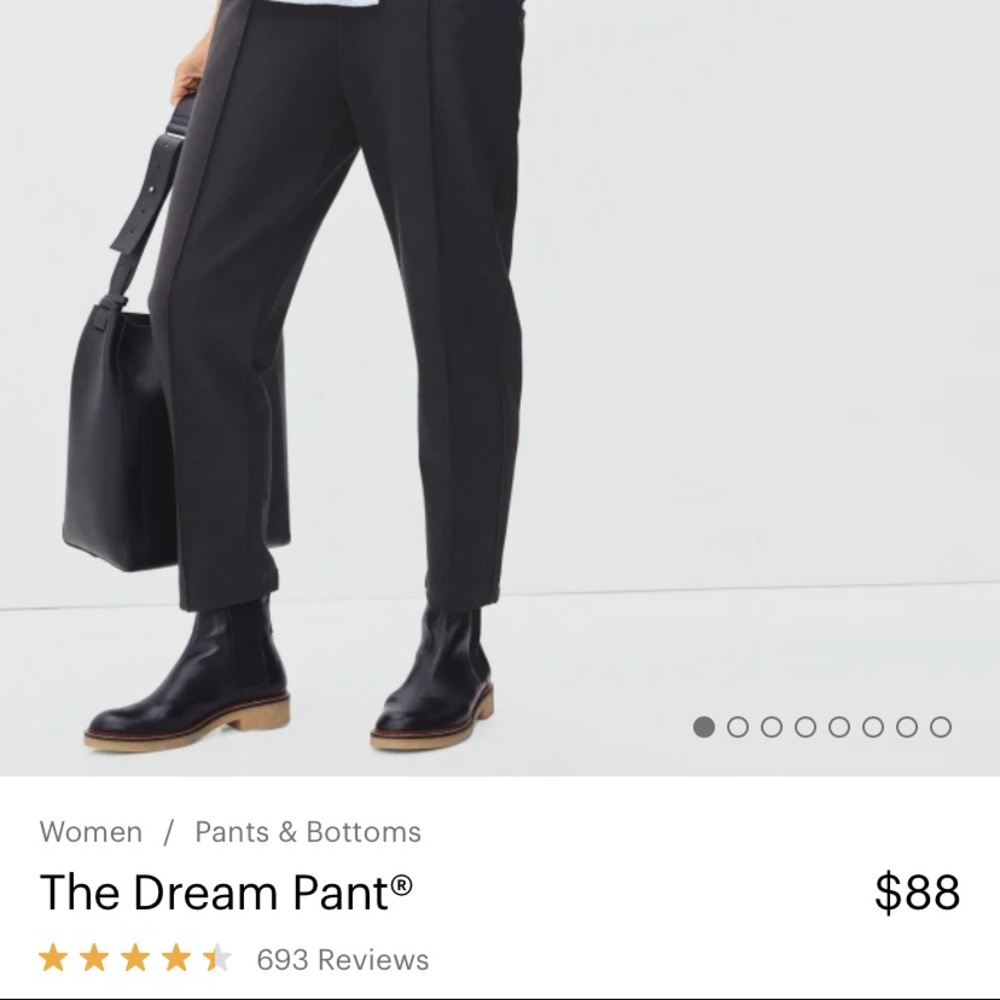 Everlane Black Dream Pant size small, like new